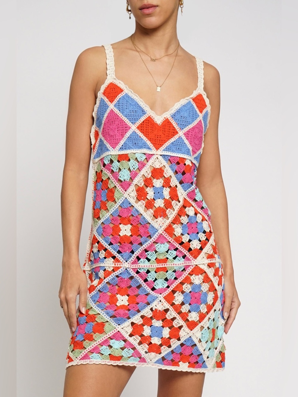 Crochet Mini Dress - Picture 2 of 13
